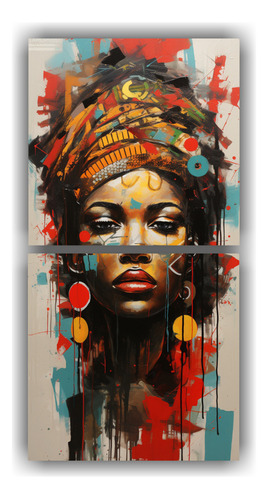 100x50cm Cuadros Abstractos Africanos Inspiradores Y Surreal