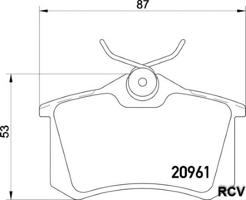 Balatas Disco  Trasera Para Audi A3  1.8t 2002