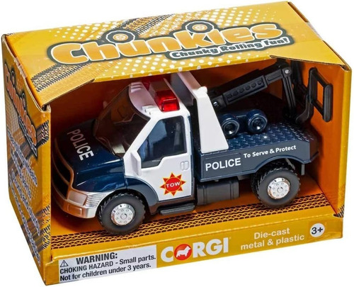 Corgi Chunkies Policía Departamento Off Road Truck, Remolque