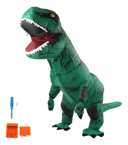 Disfraz Inflable De Dinosaurio T-rex Blow Up Para Halloween