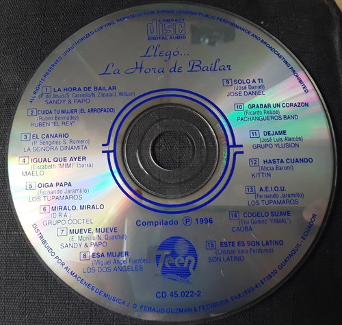 Llegó...la Hora De Bailar - Varios Artistas (cd Album)