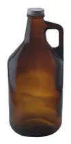 Comprar Botellon Vidrio Growler Ambar Cerveza Con Tapa 1.9 Lts X2