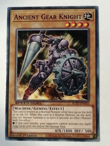 Ancient Gear Knight Comun Yugioh