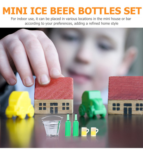 1 Juego De Minicubos Con Forma De Casa En Miniatura A Escala