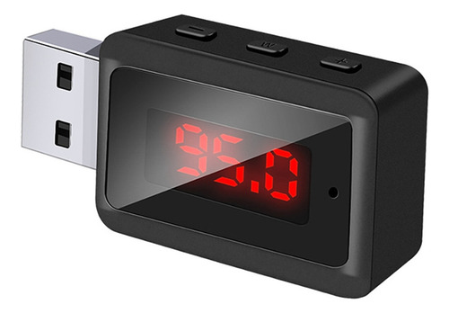Adaptador De Audio Inalámbrico Usb Con Transmisor De 5.3 Fm