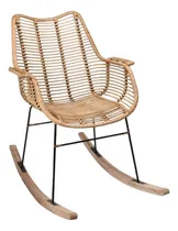 Comprar Silla Mecedora En Mimbre Natural O Ratan Sintético Wicker