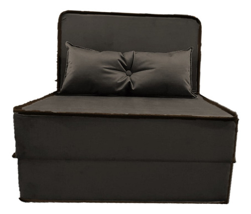 Puff Cama 3 Em 1 Puff Ou Colchão Ou Sofá D33 Cor Tabaco