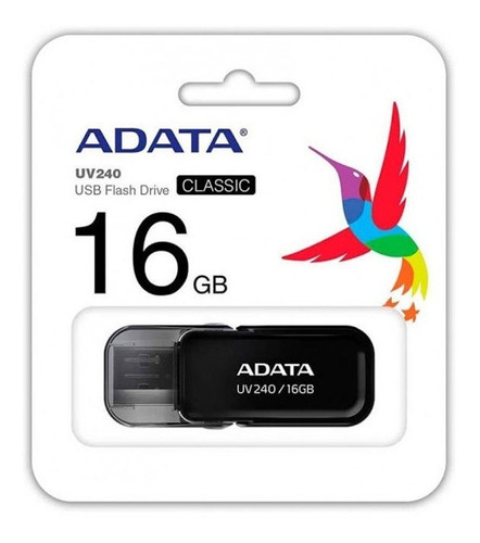 Pendrive Usb 2.0 16gb Negro Adata