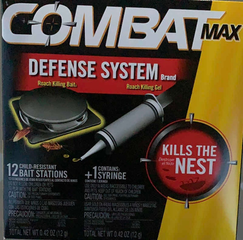 Combat Max Veneno Para Chiripas /cucararachas 18 Estaciones
