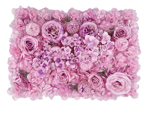 Painel De Flores Artificiais Diy Cenário De Flores Rosas