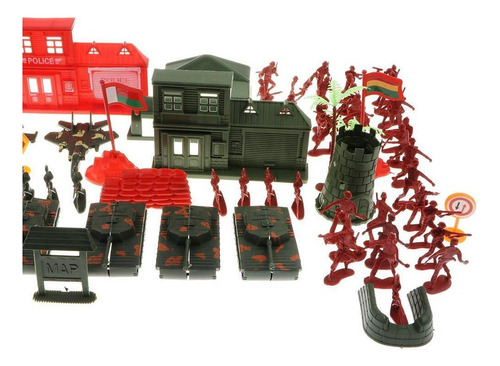 1 Conjunto De Brinquedos De De Soldados De Guerra Em
