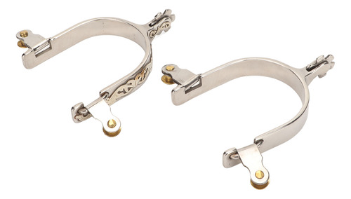 Horse Boot Spurs, 1 Par De Cowboys De Aço Inoxidável, Homens