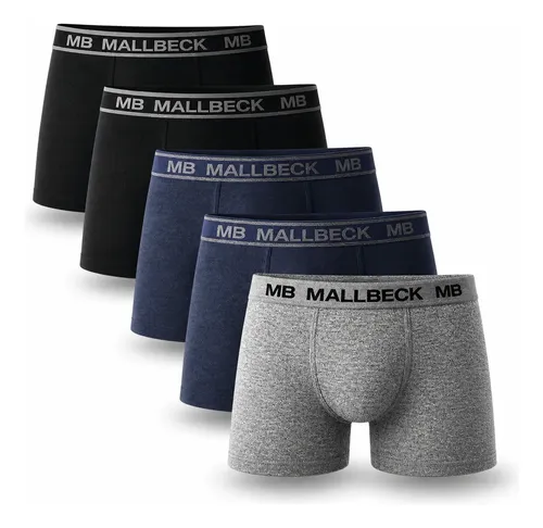 Kit 5 Cuecas Boxer Original Algodão Cotton