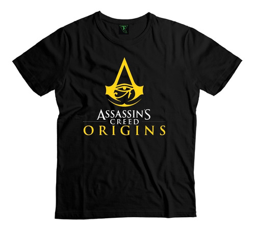 Polera Assassin´s Creed Origins Videojuego Niño Niña Algodón