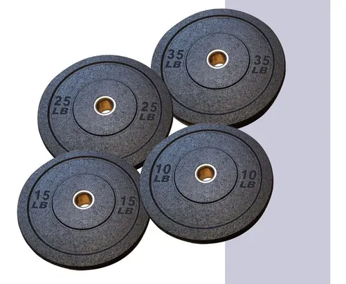 Set Discos Bumper 2 Hi Temp Pares De 35 25 15 10 Lbs Cross