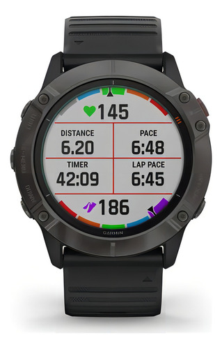 Relógio GPS multiesportivo solar Garmin Fenix 6x Pro
