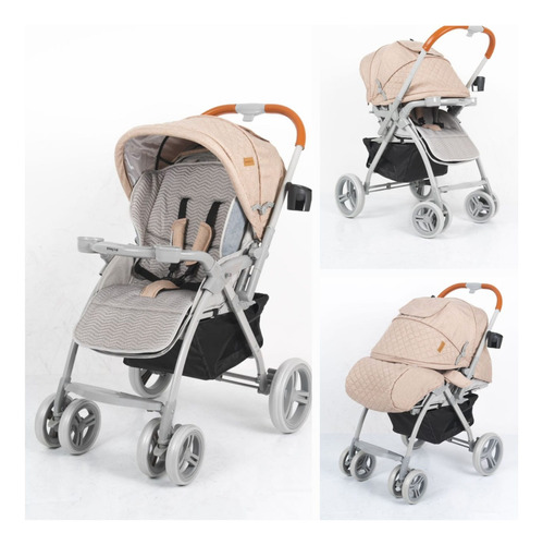 Coche Cuna Para Bebe Amplio Llantas Grandes Barza Babyhappy