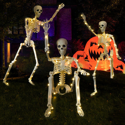 Cráneo Esqueleto Led De Halloween Cráneo Esqueleto De Hallow