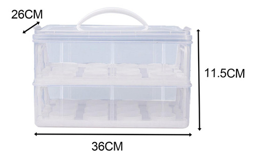 Soporte Transparente Para Cupcakes Con Tapa, Recipiente Para