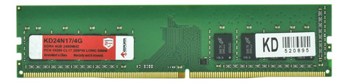 Memória Kingston Ddr4 4gb 2666 Mhz Desktop Kvr26n19s6/4