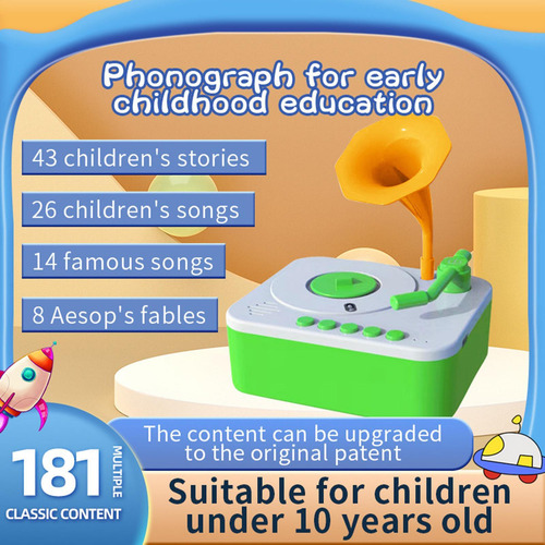 // Gramófono Para Niños, Reproductor De Música Story, 96