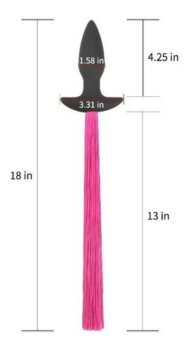 Plug anal com dilatador macio de rabo de cavalo - Lovetoy