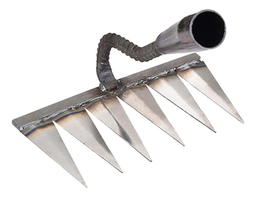 Rastelo De Mão Para Jardim Com Seis Dentes