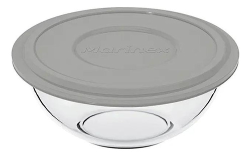 Tigela Marinex Plux Com Tampa 500ml Vidro Sortida Nadir Transparente
