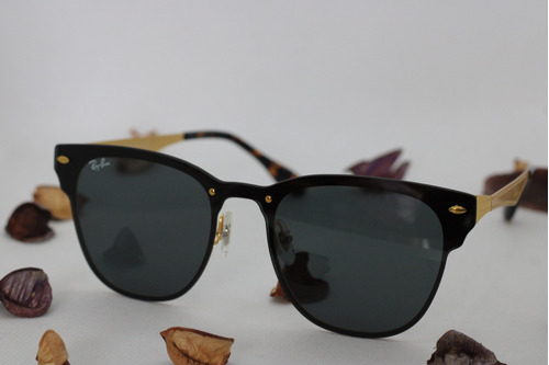 Ray Ban Clubmaster Blaze Negros Fotos Reales !! 12 Msi !! 