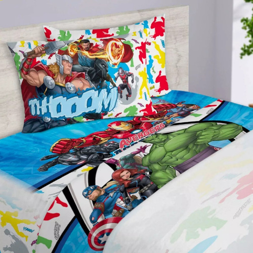 Set Sabanas Matrimonial Avengers Marvel Providencia