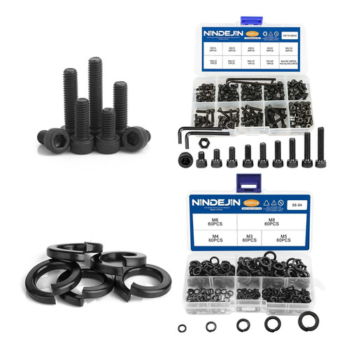 Nindejin Kit Tornillo Cabeza Hexagonal Metrico M3 300