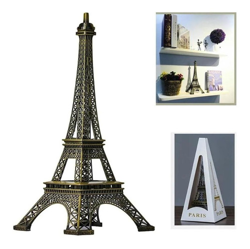 Enfeite Torre Eiffel Estatua Paris Metal Decoracao Miniatura