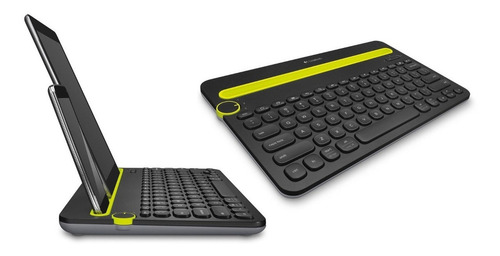 Teclado Bluetooth Logitech Qwerty Inglês Us Cor Preto Preto Inglês Us