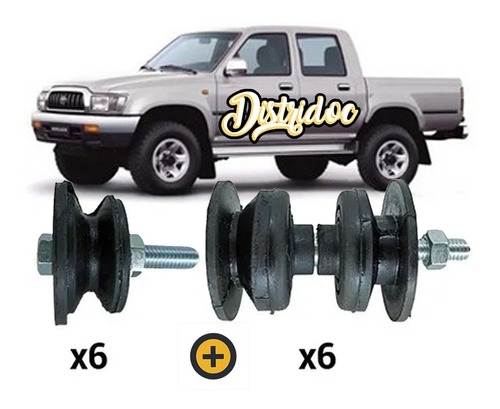 Kit 12 Soportes De Cabina (cabina Simple) Hilux H/2004