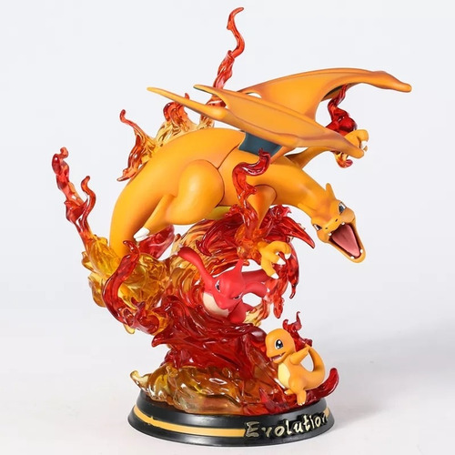 Boneco Charizard Pokemon Anime Estatueta Colecionavel 26 Cm