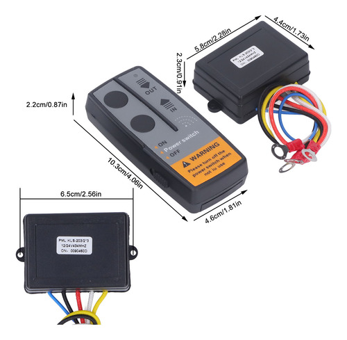 Controlador Remoto Winch, Control Inalámbrico Universal De 3