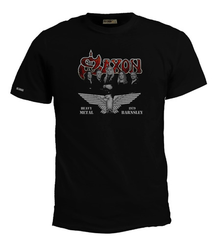 Camiseta Saxon Banda Rock Heavy Metal Barnsley 1979 Bto 