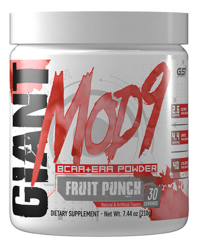 Giant Bcaas + Eaas Aminoácidos De Cadena Ramificada 30 Srv Sabor Fruit Punch