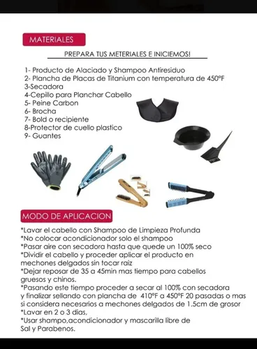 Alaciado Permanente Japon s Kit