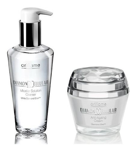 Imagen 1 de 2 de Set Diamond Cellular Oriflame Antiedad: Crema Y Limpiadora