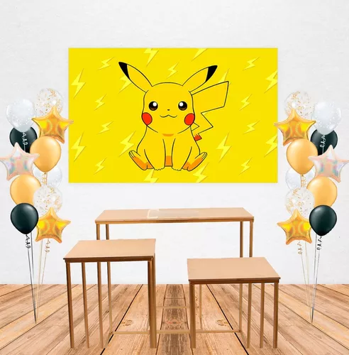 Fondo De Tela Pikachu - Pokemon Decoracion Candy Cumpleaños