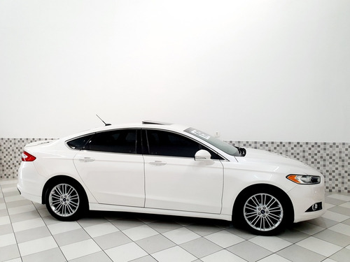 Ford Fusion Titanium 2.0 16v Fwd 2015 Branco Teto Solar