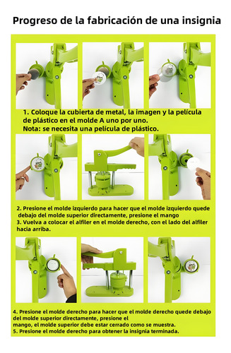 37mm Máquina Para Fabricar Botones De Insignia Kit