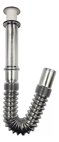 Cespol Flexible Lavabo Ovalin Cubierta Acero Inox Fleximatic