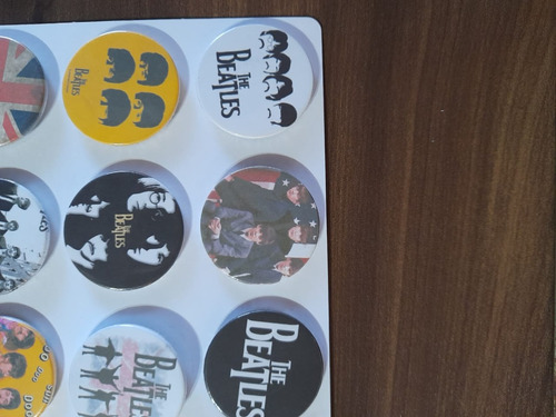 Imagem 3 de 5 de Cartela De Bottons Banda De Rock - Beat | Liverpool | Broche