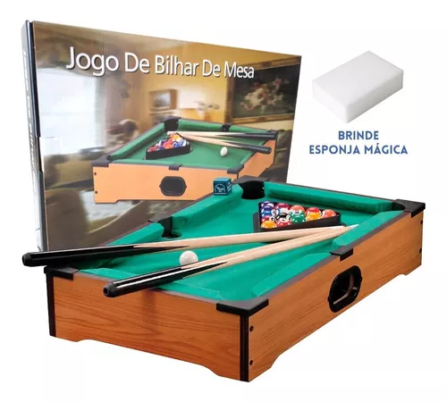 Kit 3 Brinquedo Jogo Mini Mesa De Bilhar Sinuca Infantil