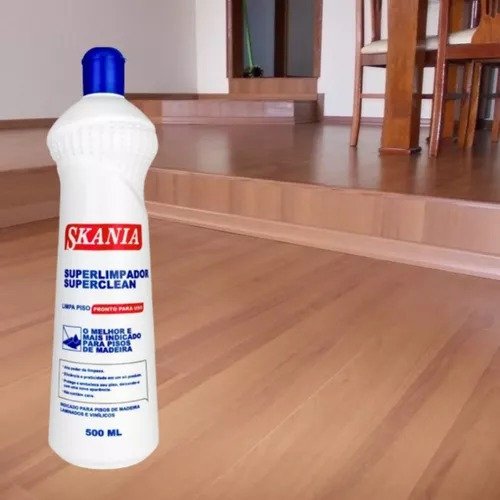Limpa Piso De Madeira Superclean Pronto Uso Skania 500ml