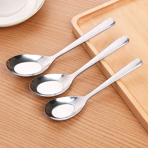 5 Cucharas Espesas Para Sopa, Vajilla Portátil, Cucharas Pla