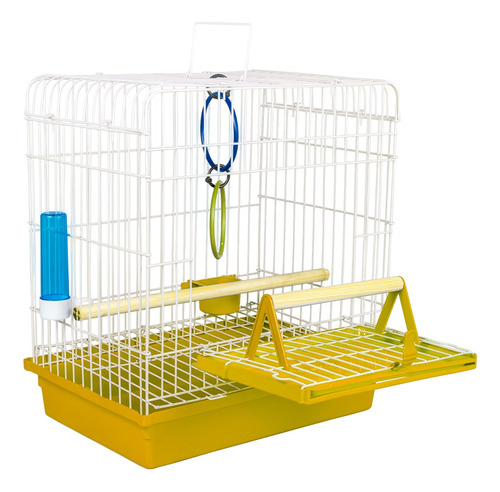 Mini Viveiro Calopsita Amarelo Pet Piu Jel Plast