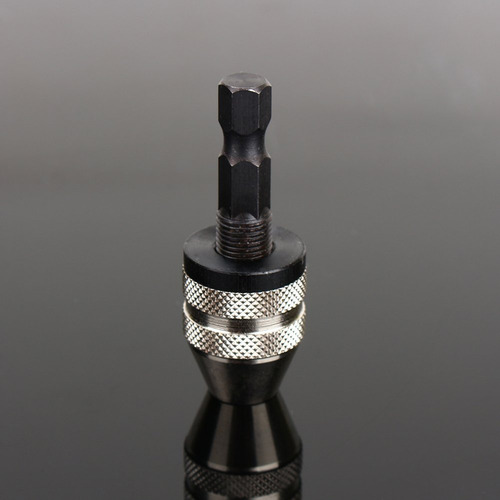 2 Unidades Adaptador Broca Sin Llave Vástago Hexagonal Plata